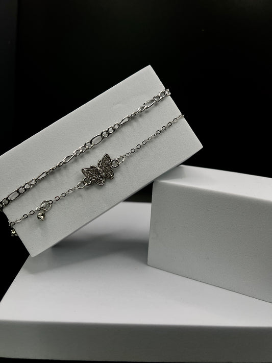 Papillon Anklet Set